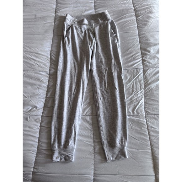 Lululemon Warm Down Jogger Size 4 Soft Touch Heathered Core Ultra Light Grey EUC - Picture 1 of 12